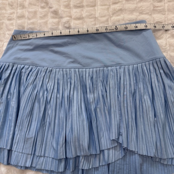 Lucky in Love Large Blue Pleated Skort Skirt ~ Tennis Pickleball Athletic - Picture 6 of 8